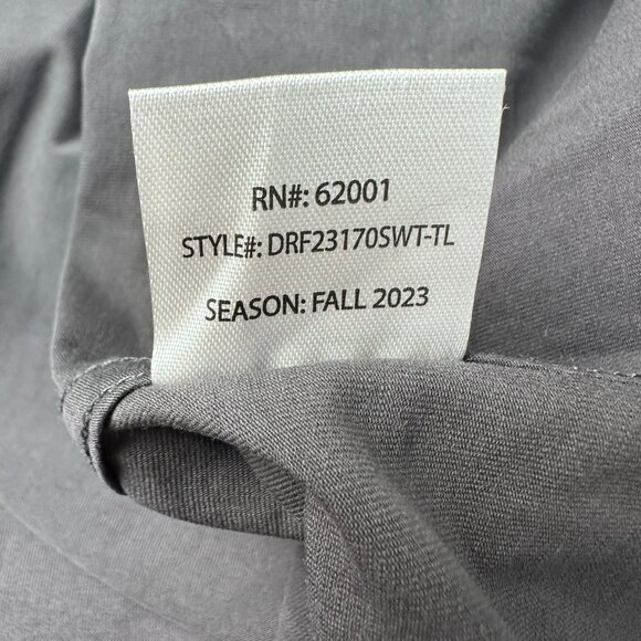 DSTRCT & ROW Men's Short Sleeve Jersey Stretch Dress Shirt, Size XXL, Gunmetal - Picture 10 of 11
